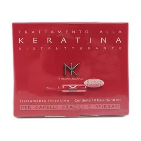 Balsam do włosów zniszczonych w ampułkach Nicky Chini Hair Lotion Keratin 10 x 10 ml