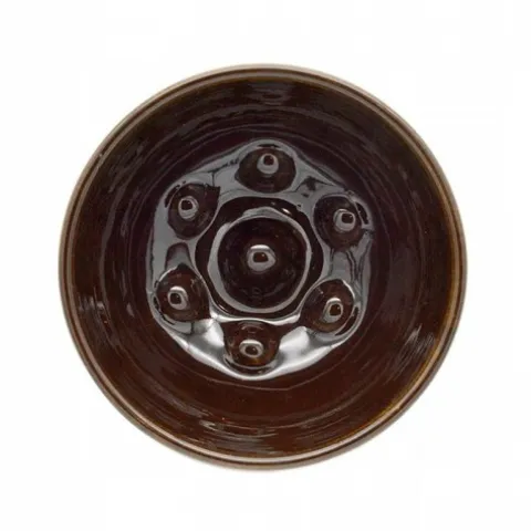 Ceramiczna miska do golenia brązowa