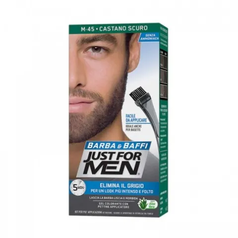 Farba do brody maskująca siwiznę Just For Men Beard Color Dark Brown M-45