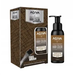 Farba do włosów i brody brązowa Agiva semi permanent hair COLOR BROWN 125ml