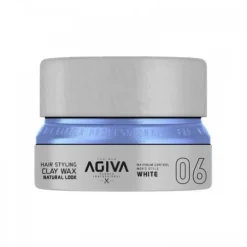 Glinka-wosk do stylizacji włosów Agiva Hair wax clay natural look 06 white 155ml