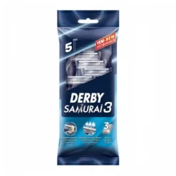 Jednorazowe maszynki do golenia Derby Samurai 3 opakowanie 5szt