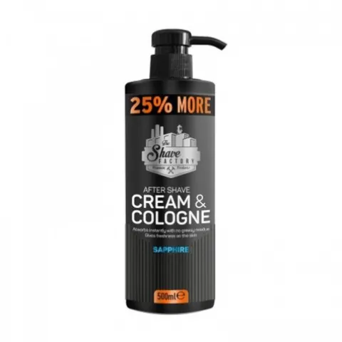 Krem - woda kolońska po goleniu The Shave Factory Cream & Cologne Sapphire 500 ml