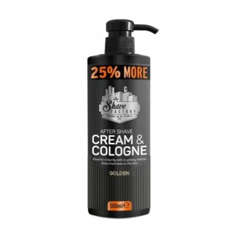 Krem - woda kolońska po goleniu The Shave Factory Cream & Cologne Golden 500 ml