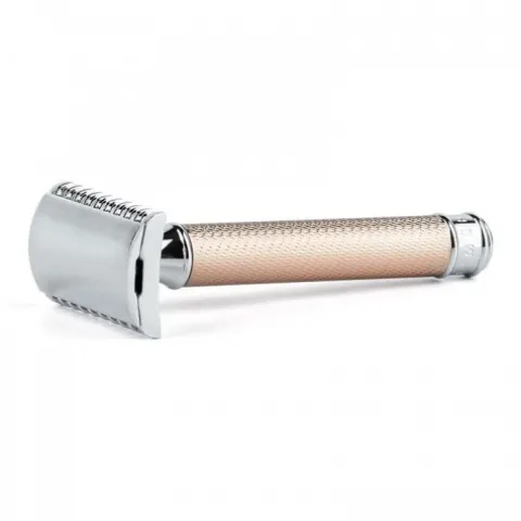 Maszynka do golenia na żyletki Muhle R41 Rosegold Traditional Razor Open Comb