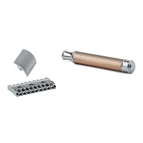 Maszynka do golenia na żyletki Muhle R41 Rosegold Traditional Razor Open Comb