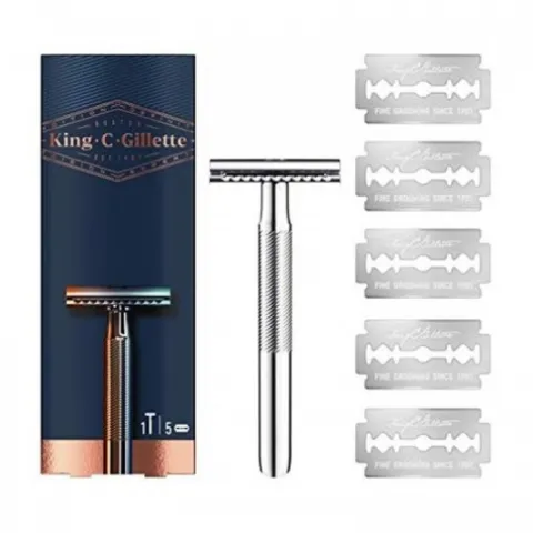 Maszynka do golenia na żyletki King C Gillette Double Edge Safety Razor
