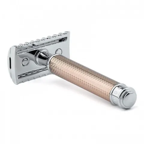 Maszynka do golenia na żyletki Muhle R41 Rosegold Traditional Razor Open Comb