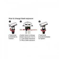 Maszynka do golenia na żyletki Feather Adjustable DER-A Safety Razor