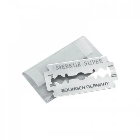 Maszynka do golenia na żyletki Merkur Solingen Travel Razor 985000 w skórzanym etui