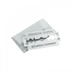 Maszynka do golenia na żyletki Merkur Solingen Travel Razor 90933000 w skórzanym etui