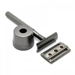 Maszynka do golenia ze stojakiem Shlyuz F-16 Gunmetal DE Safety Razor With Stand