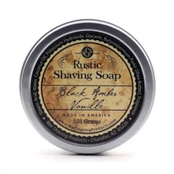 Mydło do golenia Wsp Rustic Shaving Soap Black Amber Vanille 125 g