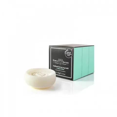 Mydło do golenia (zestaw 3 szt.) Edwin Jagger mentol 65 g