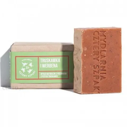 Mydło w kostce Cztery Szpaki truskawka i werbena 110 g