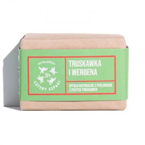 Mydło w kostce Cztery Szpaki truskawka i werbena 110 g