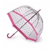 Parasolka damska przeźroczysta Fulton Birdcage-2 Pink Polka L042 (7S3388)