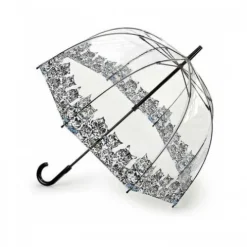 Parasolka damska przeźroczysta Fulton Birdcage-2 Bibis Cat L042 (7S3386)