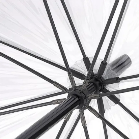 Parasolka damska przeźroczysta Fulton Birdcage-1 Navy L041 (6F033)