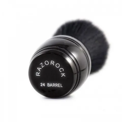 Pędzel do golenia RazoRock Tuxedo Plissoft Barrel Synthetic Brush 24 mm knot