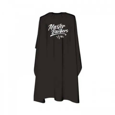 Peleryna fryzjerska Nishman Barber Cape Black Master Barbers