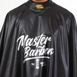 Peleryna fryzjerska Nishman Barber One Cape Black Czarna