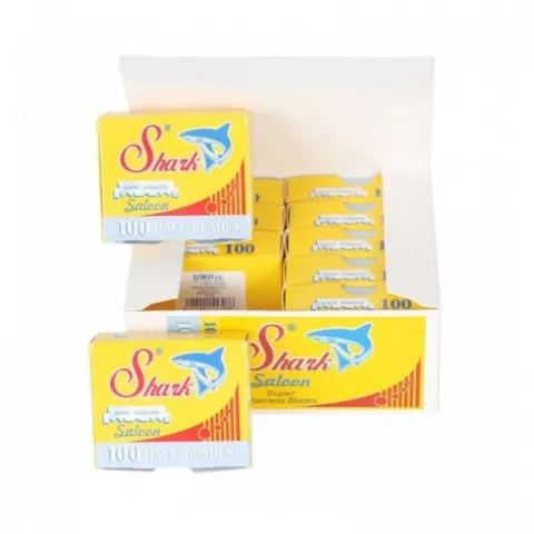 Połówki żyletek Shark HB 1/2 10x100 Barber Blades 1000 szt