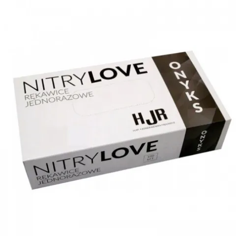Rękawice nitrylowe bez pudru HJR Onyks Nitrylove rozmiar XL