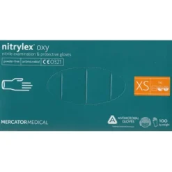 Rękawice nitrylowe bez pudru Nitrylex oxy Protective Gloves rozmiar XS