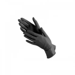 Rękawice nitrylowe bez pudru Mercator Nitrylex Black Protective Gloves rozmiar L