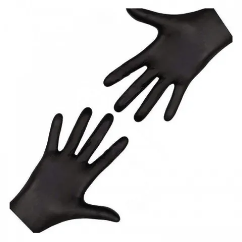 Rękawice nitrylowe bez pudru Mercator Nitrylex Black Protective Gloves rozmiar L