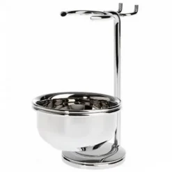 Stojak na pędzel i maszynkę do golenia Edwin Jagger Rhm8BZ niklu