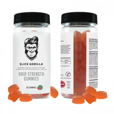 Suplement diety dla zdrowych włosów Slick Gorilla Gummies 60 szt