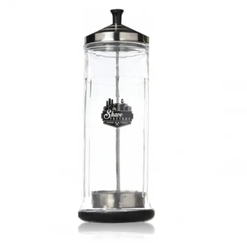 Szklany pojemnik do sterylizacji The Shave Factory Disinfecting Jar 1100 ml