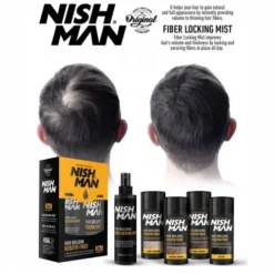 Włókna keratynowe do zagęszczenia włosów Nishman Hair Building Keratin Fiber Light Brown 20g + 100 ml