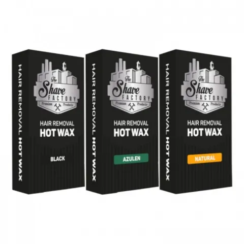 Wosk do depilacji The Shave Factory Hard Wax Azulen 500 g