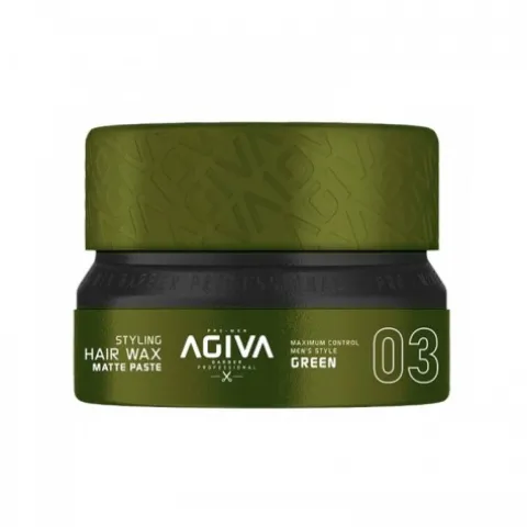 Wosk-pasta matowa do stylizacji do włosów Agiva Hair wax matte paste 03 green 155ml