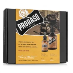 Zestaw do brody Proraso Duo Pack Oil + Shampoo Wood & Spice