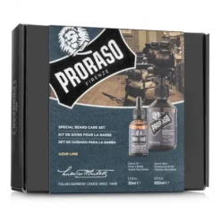Zestaw do brody Proraso Duo Pack Oil + Shampoo Azur Lime