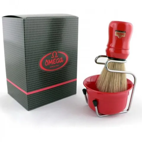 Zestaw do golenia Omega 49.18 (Czerwony)