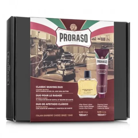 Zestaw do golenia Proraso Duo Pack Tube + Lotion Sandalwood